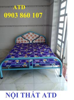 Giường sắt đơn giá rẻ 1m2 1m41m61m8 dài 2m đủ kích thước tphcm- bình dương