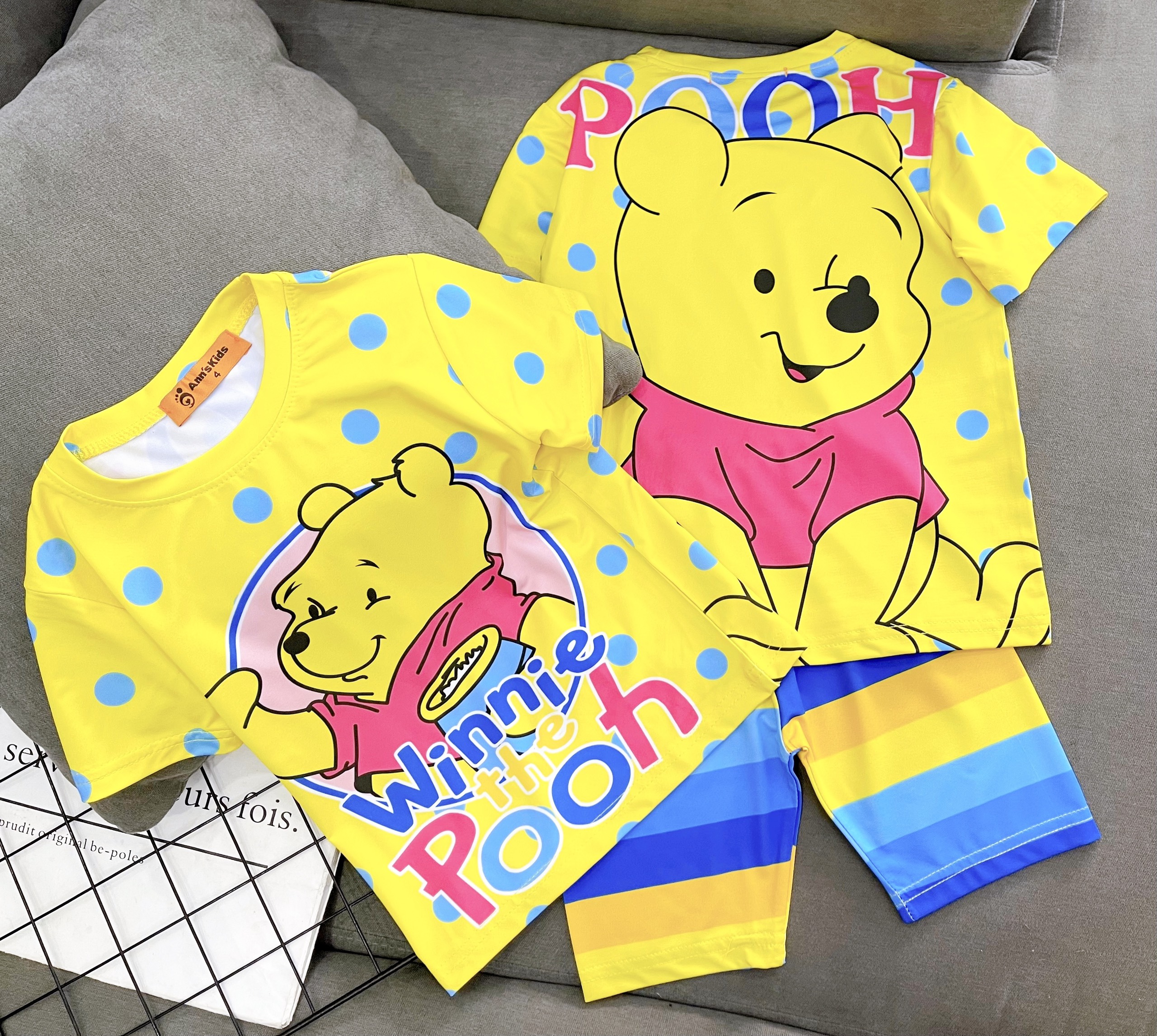 Bộ lửng thun lạnh 3D bé gái size 10-20kg, mềm, mát, siêu đẹp