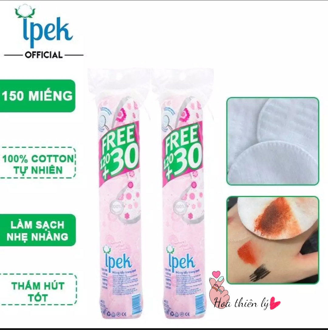 Bông tẩy trang Ipek Thổ Nhĩ Kì 150 miếng
