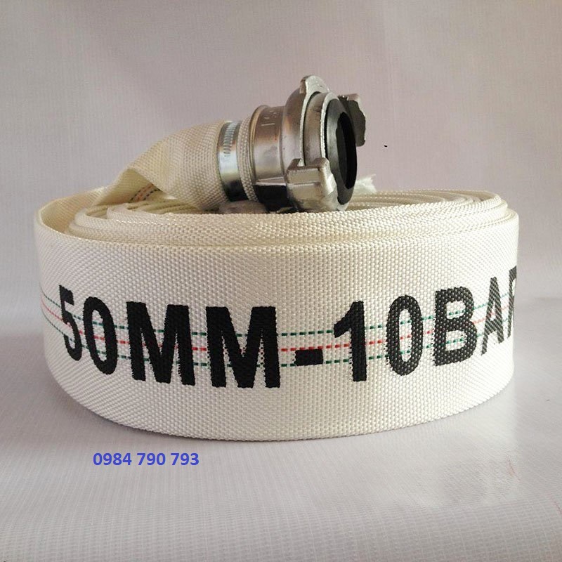 Vòi chữa cháy dn50, dài 20m, 10bar, có khớp nối / vòi cứu hỏa dn50