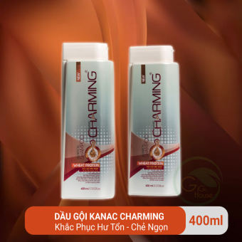 Dầu gội dưỡng ẩm phục hồi tóc hư tổn bổ sung dưỡng chất Kanac Charming | 400ml