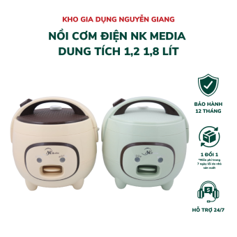 Nồi Cơm Điện NK MEDIA Dung Tích 1,8 Lít, Nồi Cơm Điện Kiểu Dáng Hình Con Heo Nhiều Màu Sắc Dễ Thương - Kho Gia Dụng Nguyễn Giang