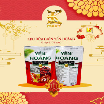 Kẹo Dừa Giòn Vị Café 100G YẾN HOÀNG