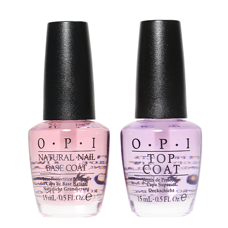 Opi air dry nail polish top coat base coat 15ml