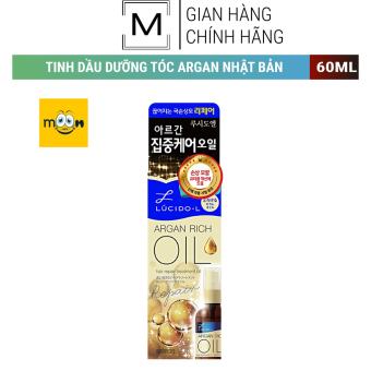 TINH DẦU DƯỠNG TÓC, PHỤC HỒI TÓC HƯ TỔN SAU KHI LÀM TÓC, LÀM XOĂN TỪ NHẬT BẢN LÚCIDO-L ARGAN RICH OIL 60ml