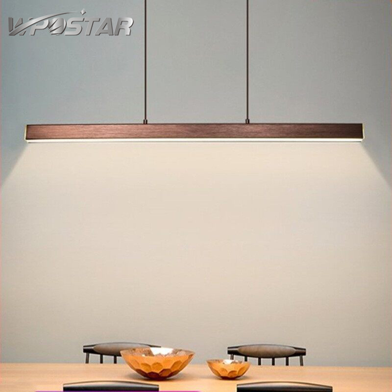 Restaurant light creative led chandelier Nordic bar counter minimalist industrial style simple strip light ราคา 1,867 บาท*ส่งฟรี