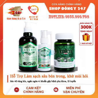 combo 3 sản phẩm phụ khoa Lavenda