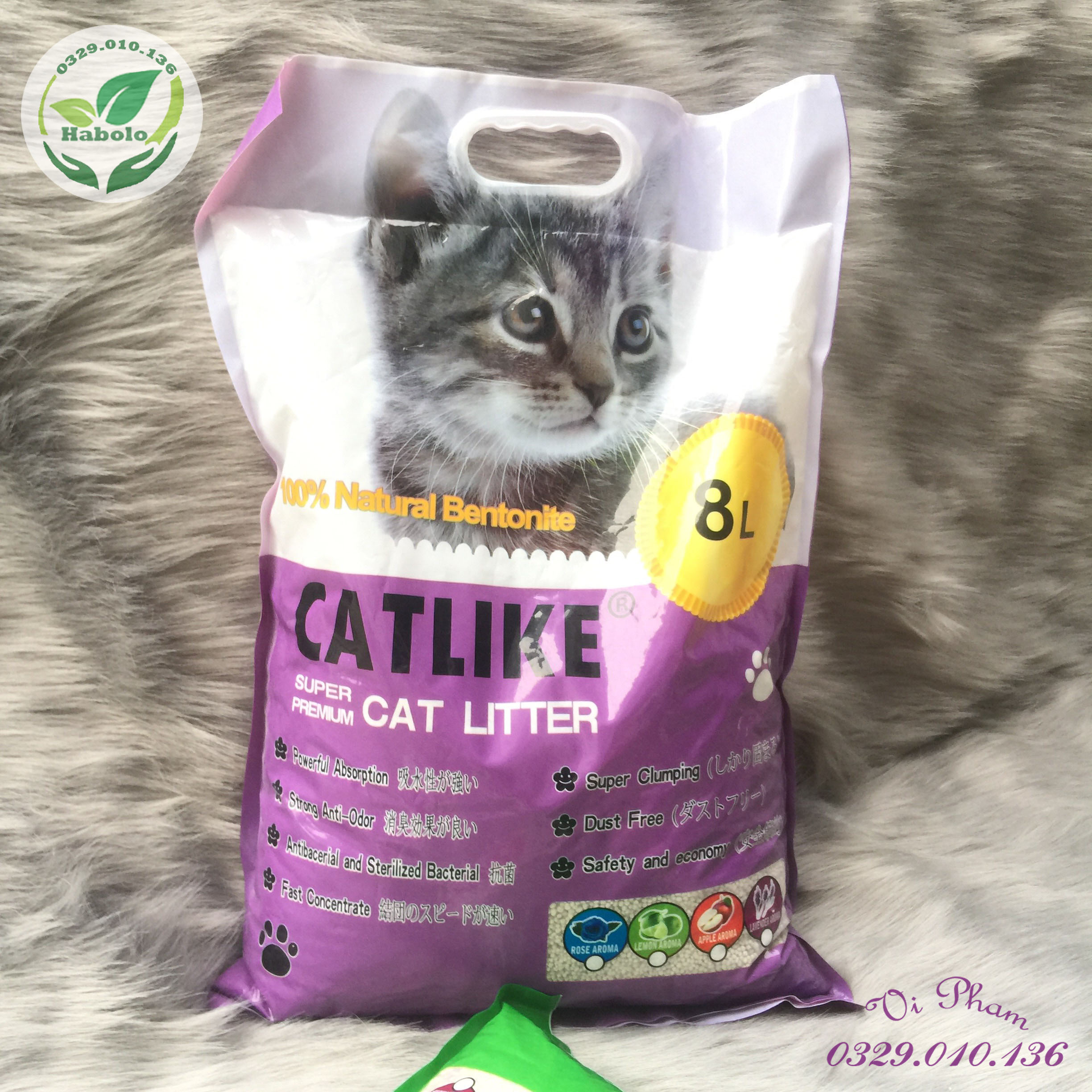 Cát vệ sinh cho mèo Catlike mùi Lavender - Cat litter siêu khử mùi