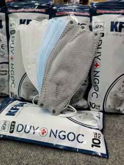 Khẩu trang KF94, Khẩu trang 4 Lớp DUY NGỌC MASK Chống Bụi Mịn Và Kháng Khuẩn Công Nghệ Hàn Quốc , đạt tiêu chuẩn ISO khẩu trang y tế, khẩu trang 3d mask - Meo Store01