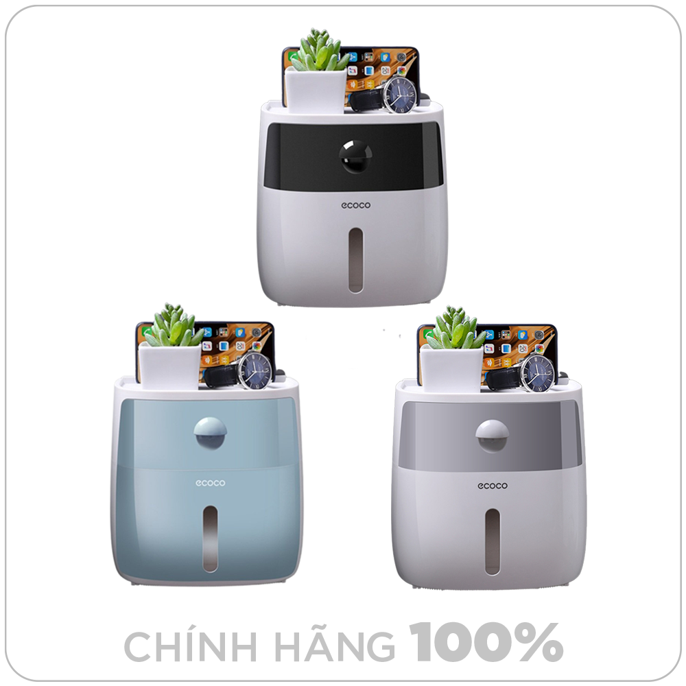 Hộp Đựng Giấy Vệ Sinh ECOCO Cao Cấp, Tiện Lợi Cho Gia Đình