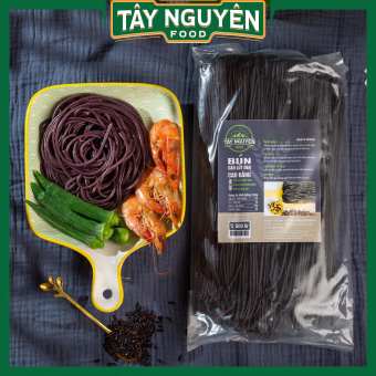 Bún Gạo Lứt Đen Eat Clean 500gr - Tây Nguyên Food (100% gạo lứt)