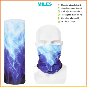 Khăn Đa Năng Đi Phượt, Khăn Trùm Đầu, Khăn Đa Năng Chạy Bộ, Đạp Xe, Khăn Ống Cho Nam Và Nữ Thời Trang Đa Năng, Khăn Đi Xe Máy Chống Nắng, Chống Bụi, Khăn Đa Năng Đi Trail-MILES