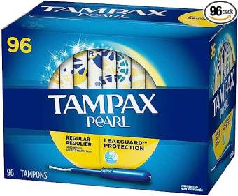 Băng vệ sinh dạng ống Tampon Tampax Pearl hộp 96 ống