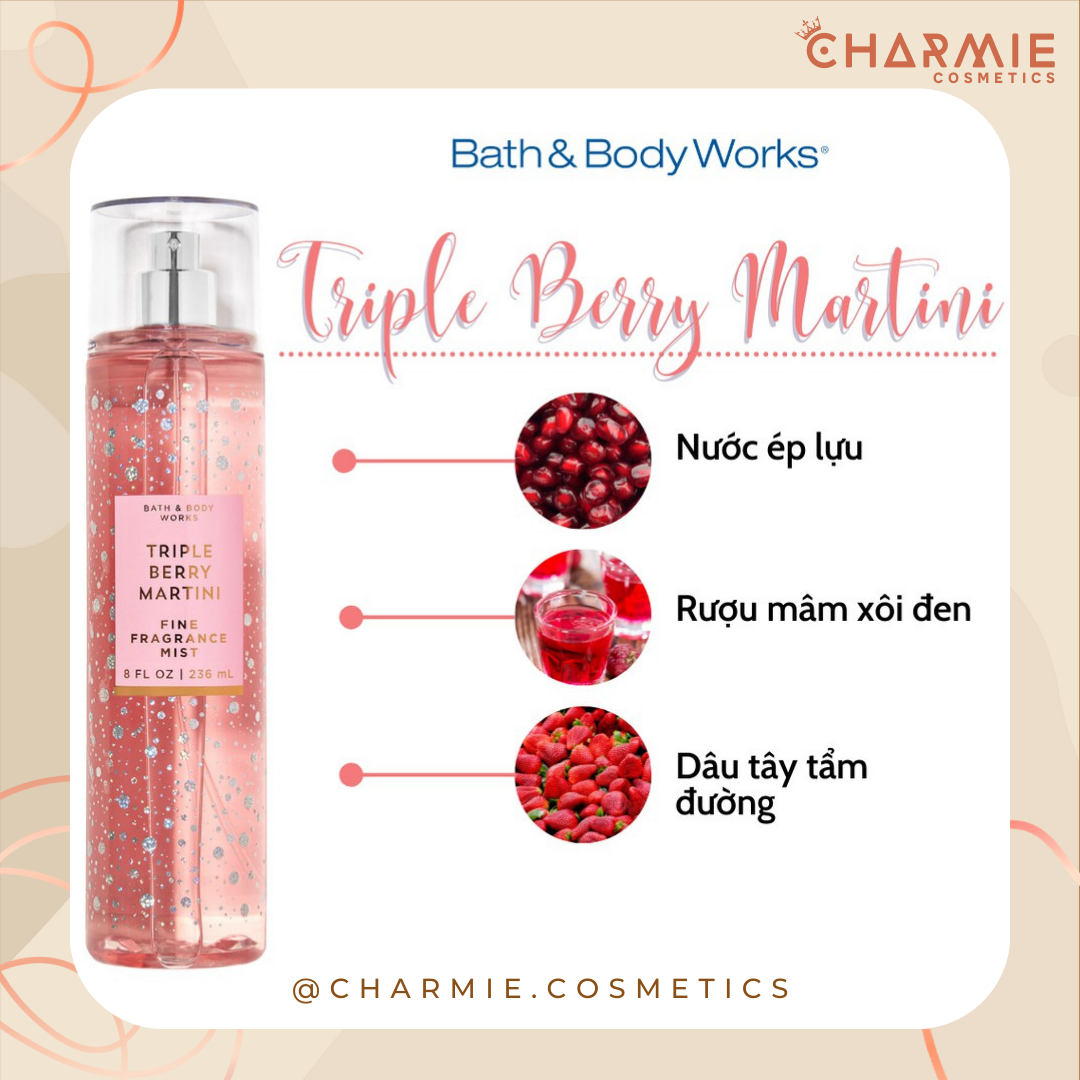 Xịt thơm bath & body works 236ml mỹ