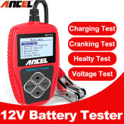 ANCEL Car Battery Tester - 12V Digital CCA Battery Checker