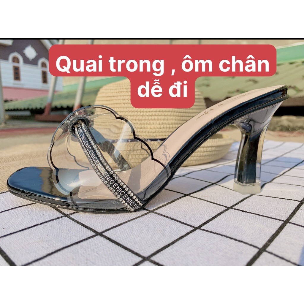 Dép Cao Gót 7 Phân Cao Gót 4 Phân Nữ Hàng Bao Chất Bao Đẹp Mẫu Hot Mới Ra Cho Quý Chị Em Size 35 - 39 Ảnh Thật