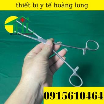 Panh Y Tế, Panh Gắp Phẫu Thuật, Pen Kẹp Y Tế, Panh Thẳng Không Mấu 24cm - Hàng Pakistan