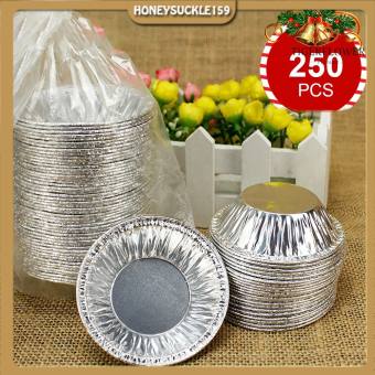250 đế Tart Trứng Bằng Nhôm Dùng Một Lần, Khuôn Bằng Bạc Nhôm Thiếc để Nướng,Bảo Quản Và Hâm Nóng