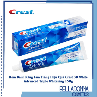 [Có Mã Giảm Giá] Kem đánh răng làm trắng hiệu quả Crest 3D White Arctic Fresh 170g