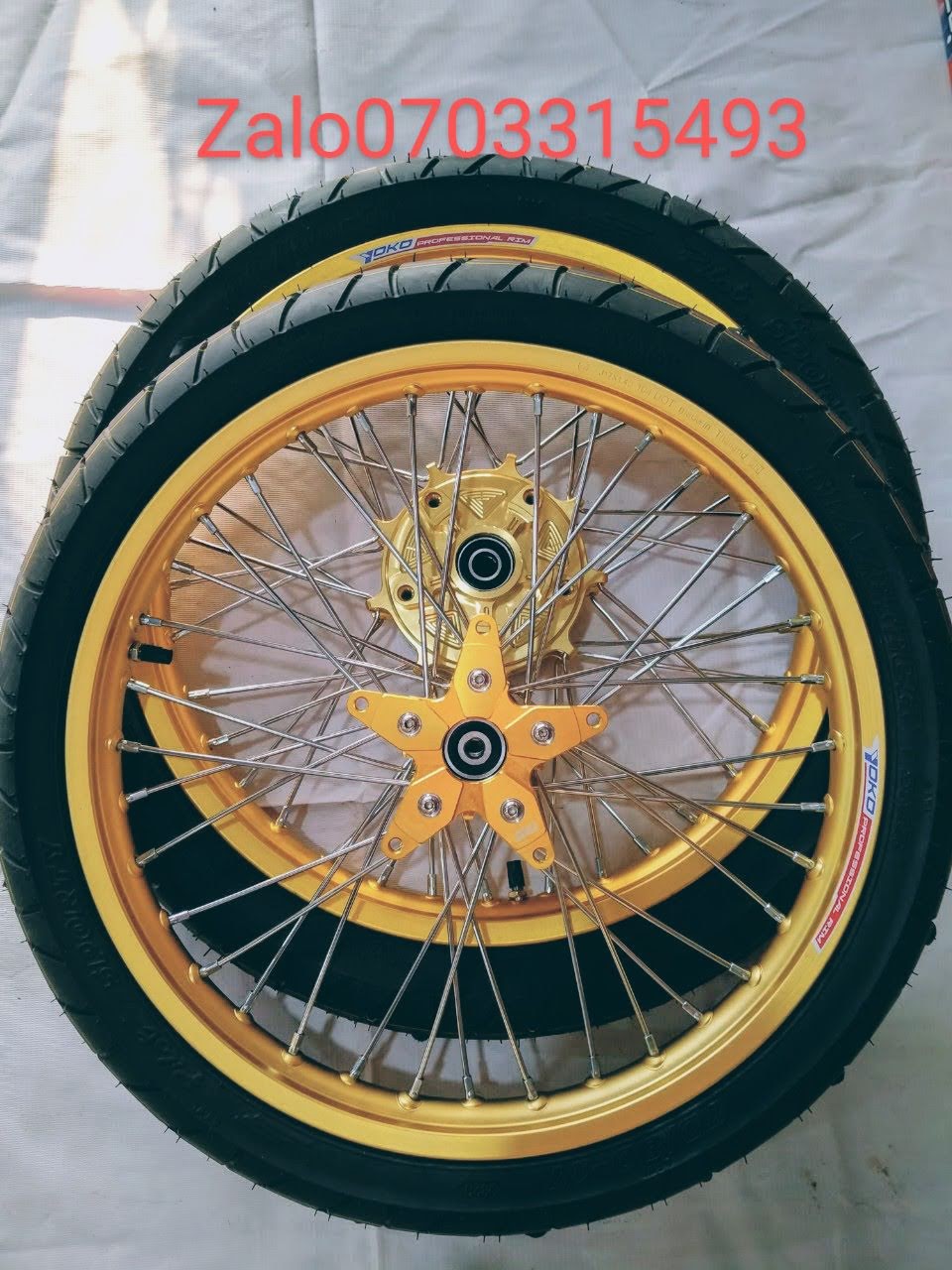 [HCM] CẶP BÁNH CĂM EXCITER 135 150 NIỀN YOKO THÁI ĐÙM KHẾ CĂM MẠ CROM FULL VỎ BLAZATECH (TƯ VẤN QUA SĐT TRÊN HÌNH)