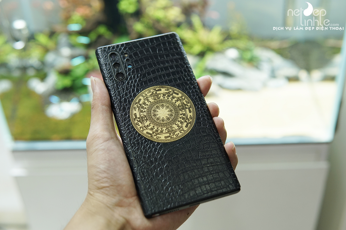 Ốp dán da cho Samsung Note 10 plus – Da bò thật 100% - chính hãng Nét Đẹp Tinh Tế