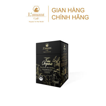 Cà phê nguyên chất hạt hữu cơ L'amant Fine Organic 100% Robusta chuẩn USDA 100gr