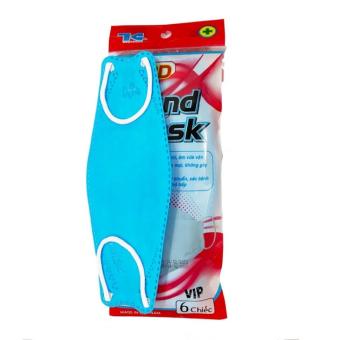 5 gói khẩu trang 3D Land Mask loại VIP (gói 6c, màu xanh vỏ đỏ, dáng tương tự KF94)/3D 마스크/4層マスク