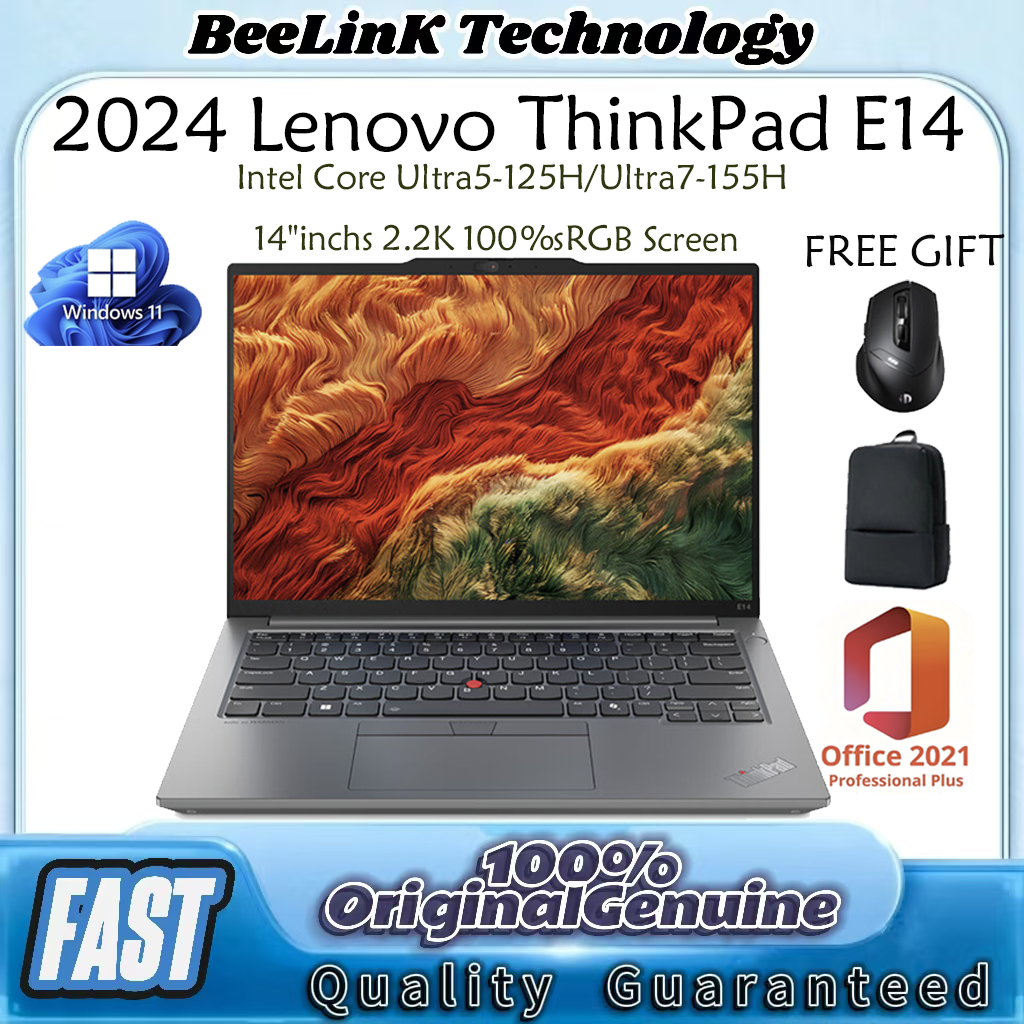 Lenovo ThinkPad E14 Gen 6 Laptop | Intel Core Ultr...