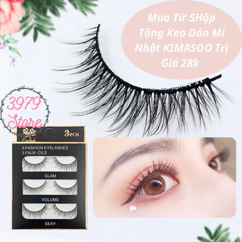 Lông Mi Chồn Loại 1 Cao Cấp - Hộp 3 Cặp Mi