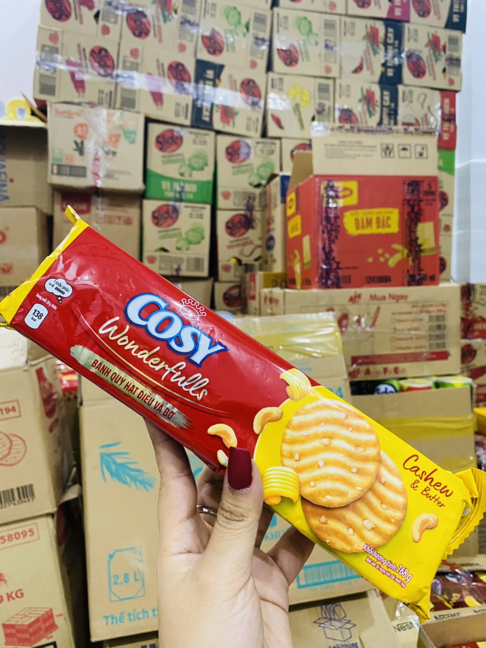 BÁNH QUY COSY BƠ VÀ HẠT ĐIỀU 163G