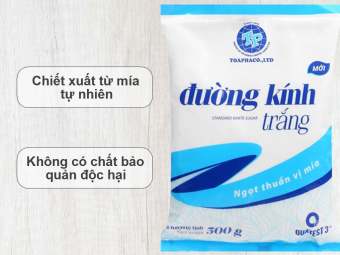 1KG ĐƯỜNG KÍNH TRẮNG TOÀN PHÁT HẠT NHUYỄN CAO CẤP