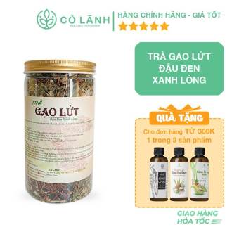 Trà giảm cân gạo lứt đậu đen xanh lòng Cỏ Lành 500G - Giảm cân an toàn, hiệu quả với thành phần 100% từ thiên nhiên