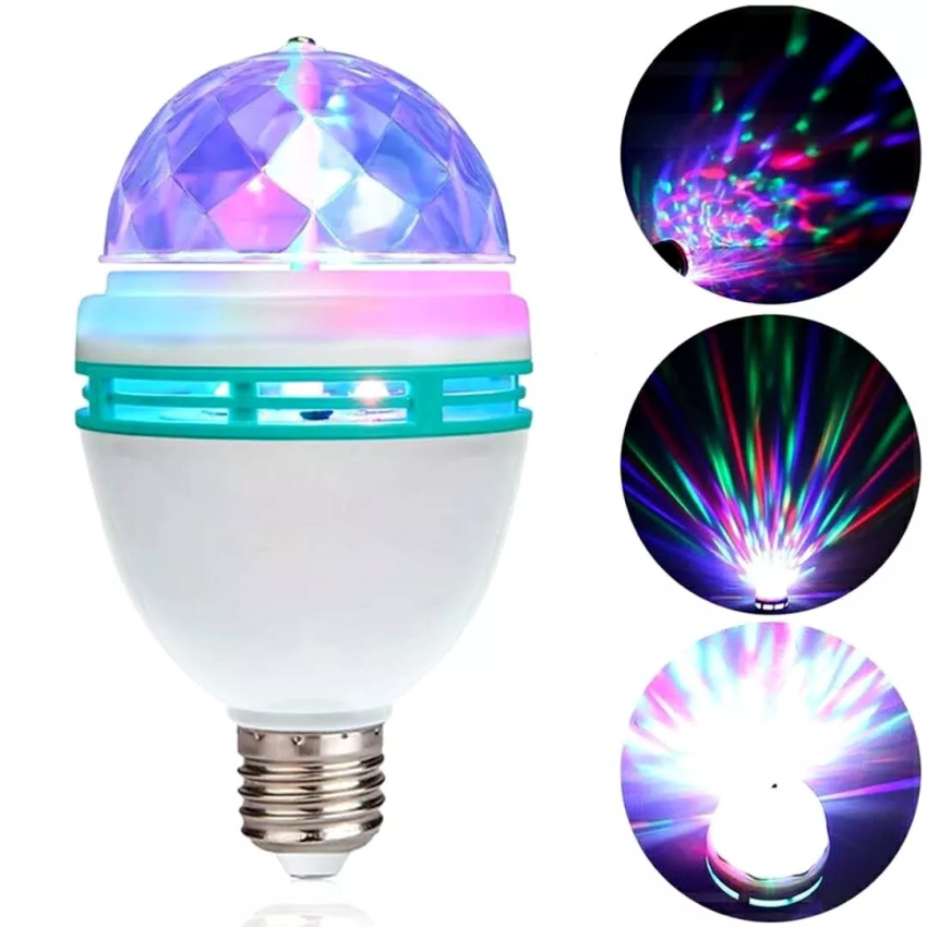 Đèn LED 7 màu vũ trường, bóng đèn LED trụ, đèn LED xoay 7 màu sân khấu chớp nháy, Đèn nháy 7 màu, đèn chớp, đèn trang trí, đèn Led karaoke, đèn Led vũ trường giadungnghiquan