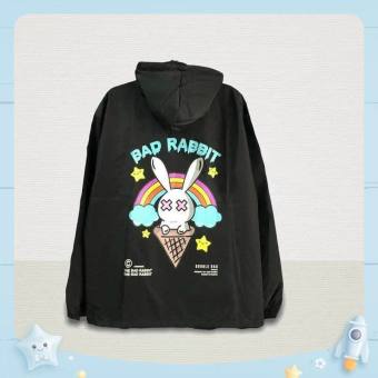 Áo Khoác Nam Nữ,Áo Gió,From Rộng Chất Dù 2 Lớp Thoáng Mát,In Hình Thỏ 7 Màu Trẻ Trung