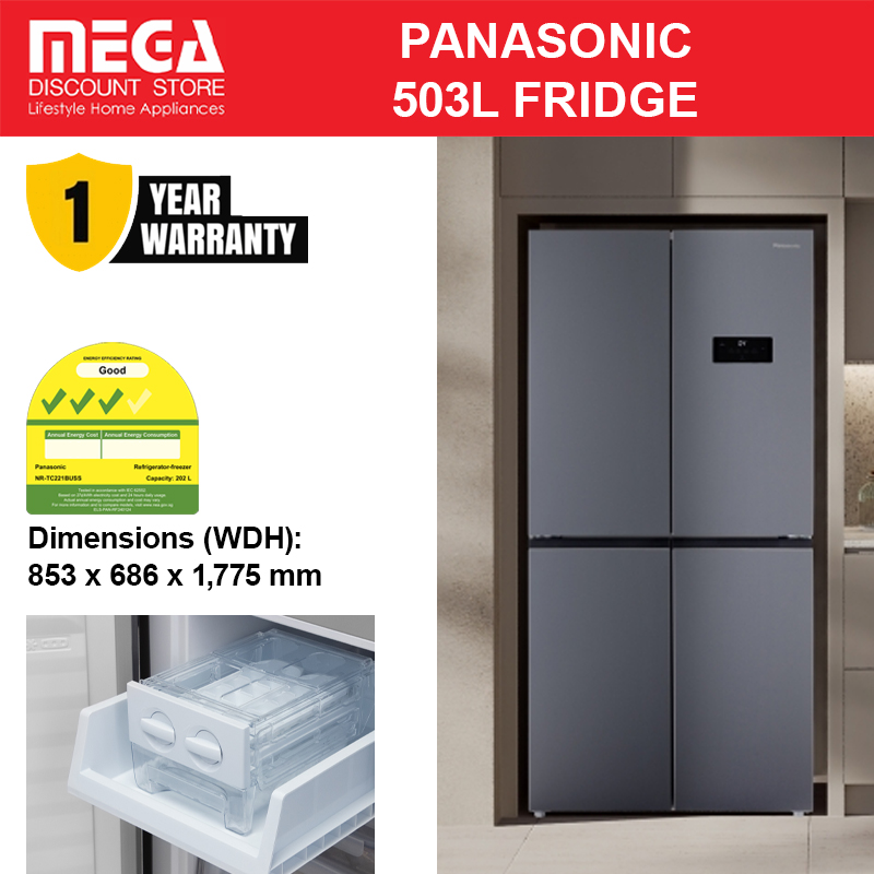 TOSHIBA GR-RM593WE-PGX(B3) 451L MULTI DOOR FRIDGE | 3 Ticks | Fuji