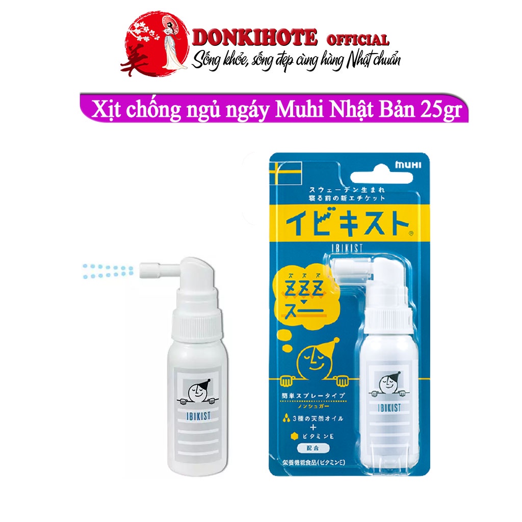 Xịt chống ngủ ngáy, muhi Nhật Bản 25gr