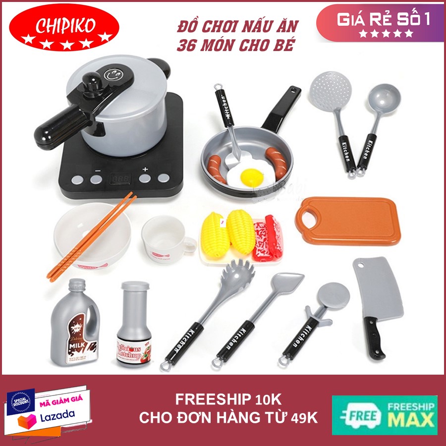 Đồ chơi nấu ăn 36 ăn món cho bé chất liệu nhựa cao cấp, bộ đồ chơi làm bếp mini, đồ chơi nhà bếp nấu ăn, đồ chơi trẻ em