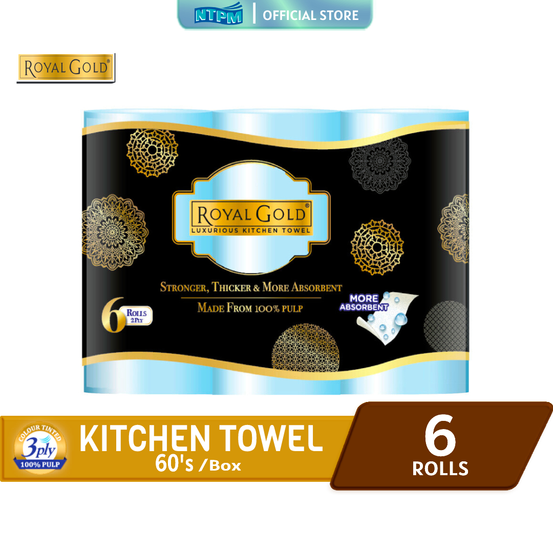 Royal Gold Kitchen Towel 60's x 6 Rolls