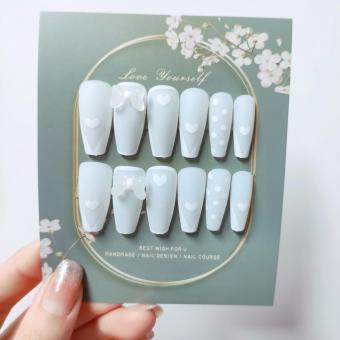 Hộp 24 Móng tay giả , móng giả A78 (  Tặng kèm keo dán móng tay)