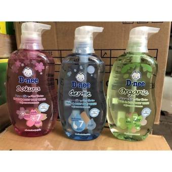 ComBo 3 Chai Sữa tắm gội toàn thân Hữu Cơ cho bé Dnee Organic D-nee chai 380ml