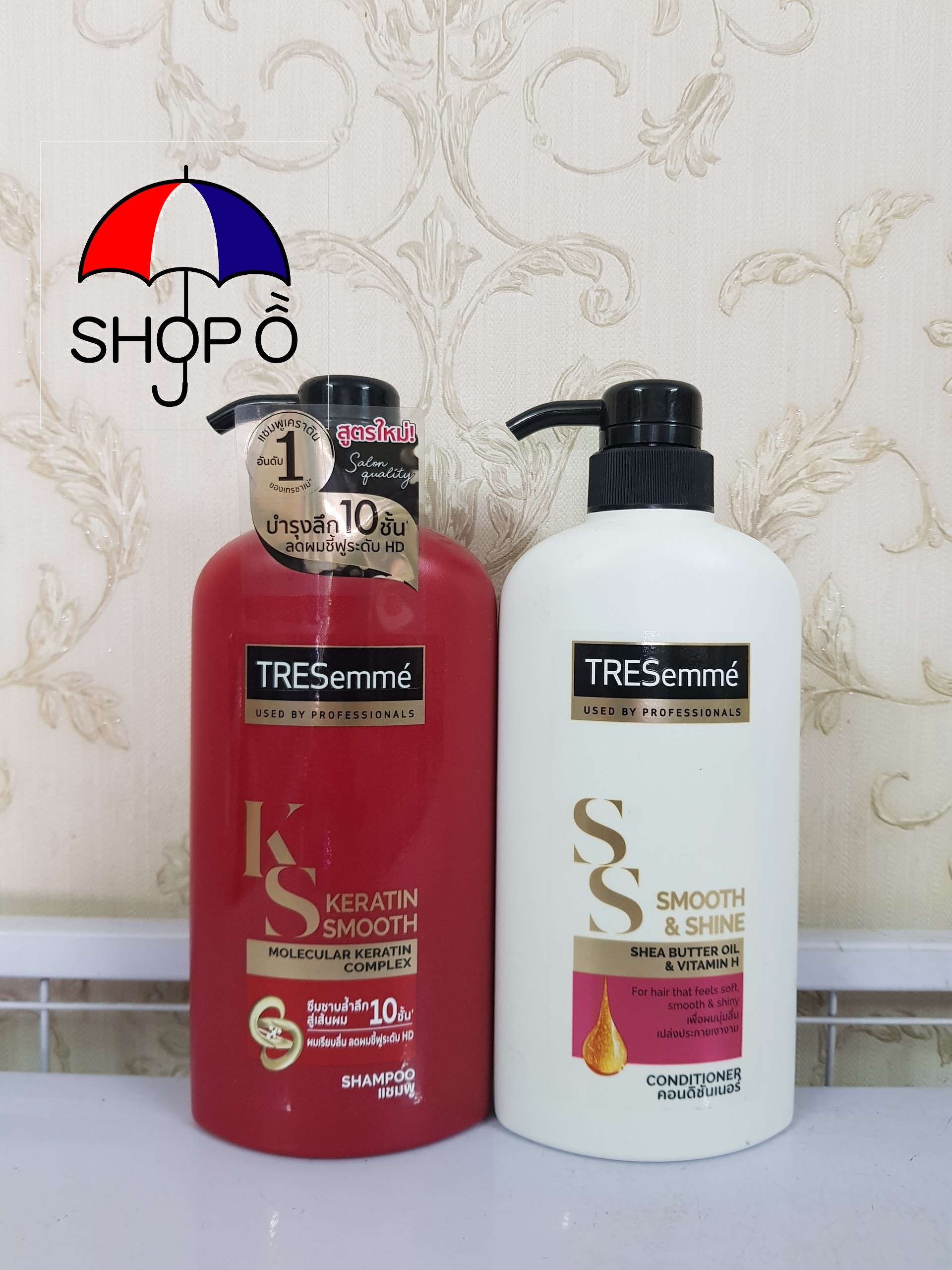 [HCM]Combo dầu gội và dầu xả Tresemme Keratin Smooth 425ml