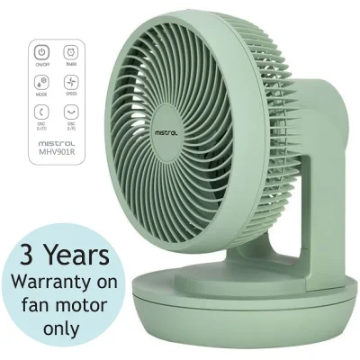 Mistral MHV901R MIMICA 9 Inch High Velocity Fan with Remote Control (2)