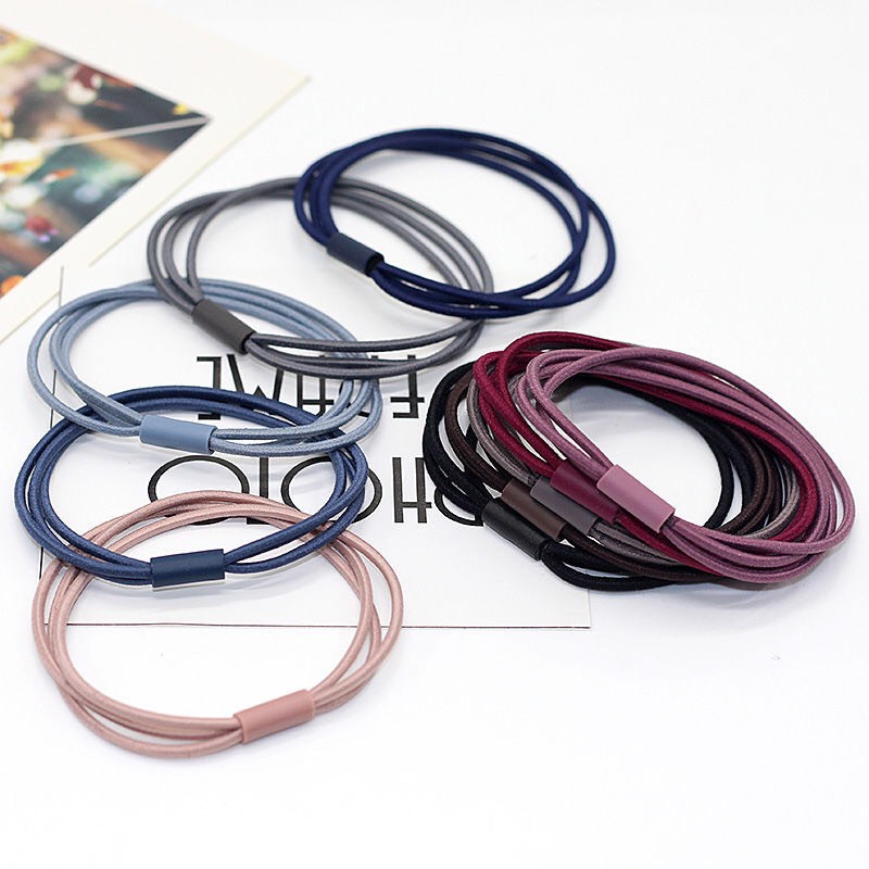 Combo 5 dây cột tóc chập 3 sợi chắc chắn siêu rẻ siêu bền pknh0845