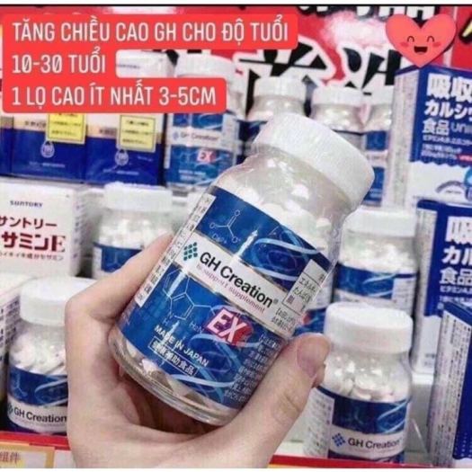 Hàng Nhật nội địa Viên uống tăng chiều cao GH Creation EX 270v