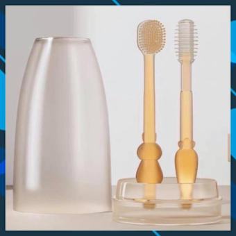 Set rơ lưỡi và Bàn chải tập đánh răng và matxa nướu silicon cho bé