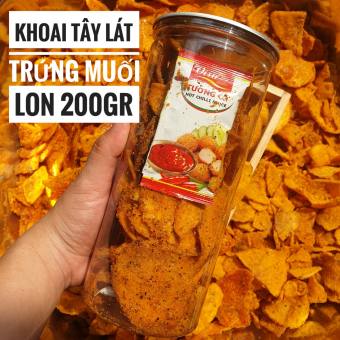 Khoai Tây Lát Lắc Trứng Muối - Lon 200gr