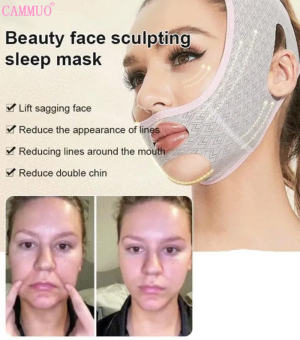 Cammuo Face Slimming Bandage V-Line Lift Up Facial Mask Belt Face Shaping Strap Cheek Chin Neck Slimming Thin Belt