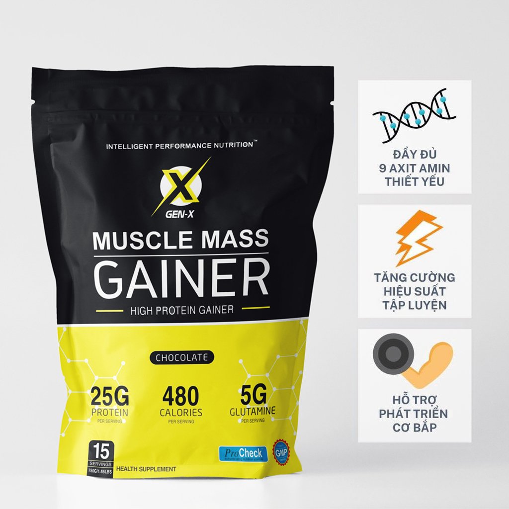 Sữa Tăng Cân Tăng Cơ Mass Gainer 750 Gram
