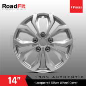 Silver Lacquered ABS Wheel Rim Cover, 14 Inches, 4 Pieces