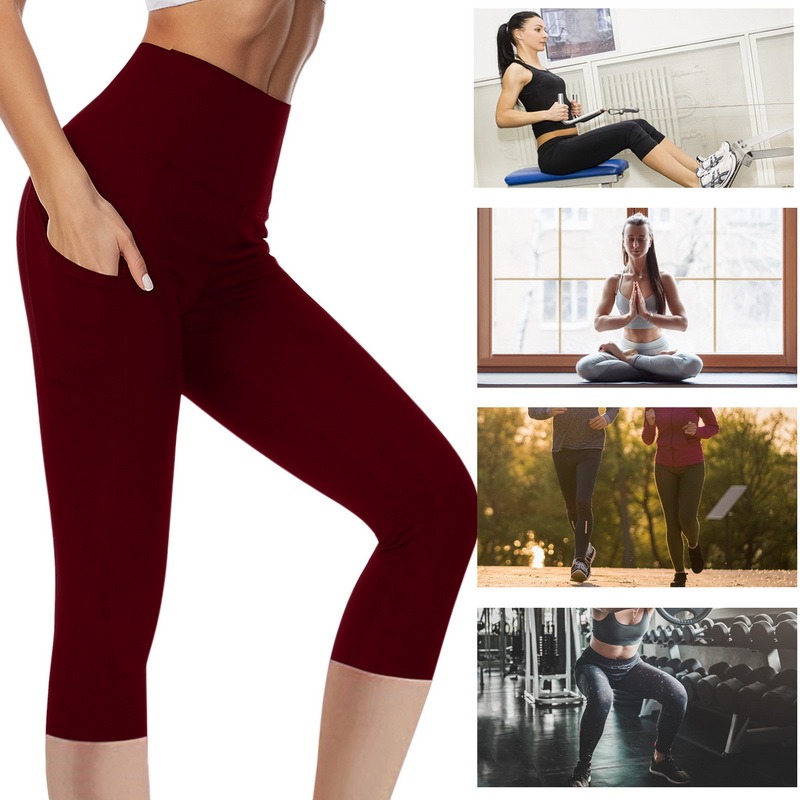 Workout Clothes Leggings Mujer Elastic High Waist Sports Leggings Women  Yoga Pants Running Quick …